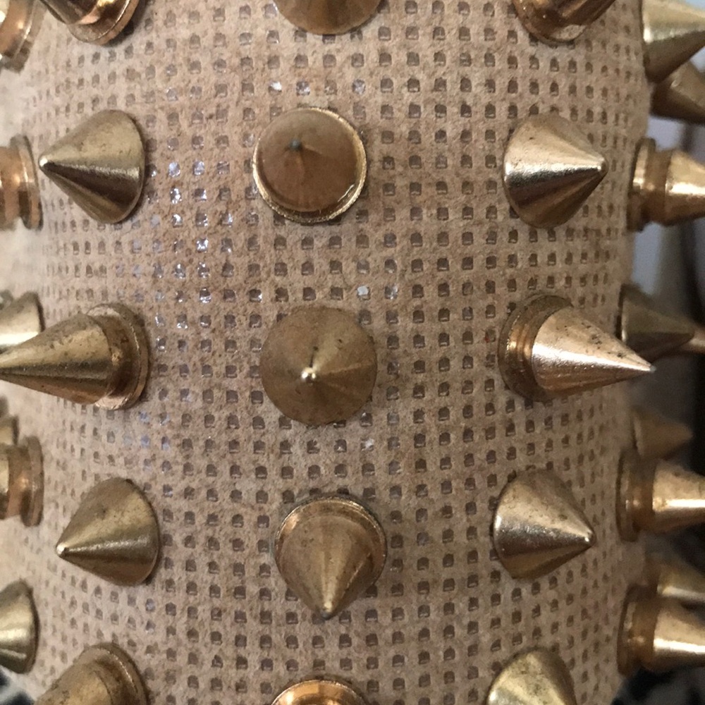 Jeffrey Campbell Brown and Tan Spiked Sneakers - Picture 11 of 12